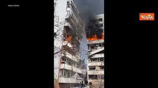 Attacco a Zaporizhzhia, il video postato da Zelensky