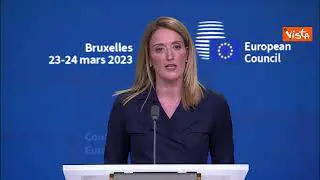 Metsola: Continuare a sostenere l'Ucraina ed evitare qualsiasi segno di stanchezza