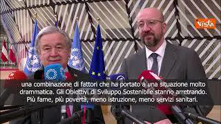 Guterres al Consiglio Ue: Mia presenza dimostra cooperazione tra Onu e Europa