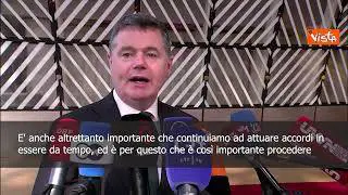 SOTTOTITOLI Il presidente dell'Eurogruppo Donohoe: Importante andare avanti con ratifica del Mes