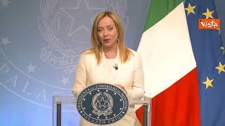 Meloni: Non ci manca il coraggio e non abbiamo paura
