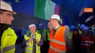 Il ministro Salvini al Brennero per seguire lo scavo della fresa meccanica "Virginia"