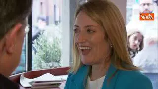 Metsola in visita nei Paesi Bassi prende il caffè con il premier Mark Rutte