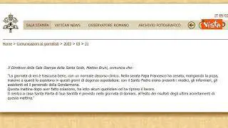 Papa Francesco lascerà l'ospedale domani, il comunicato del Vaticano