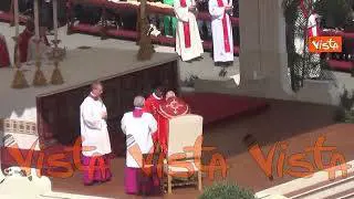 Domenica delle Palme, il momento dell'Eucarestia in piazza San Pietro