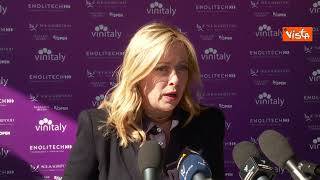 Meloni al Vinitaly: Mia presenza doverosa, nostro interesse sostenere questo settore