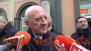 Pnrr, De Luca: Si a modifiche, importante è non fare cose inutili