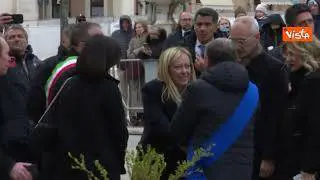 La Russa a L'Aquila: "La presenza vale più di qualunque parola"