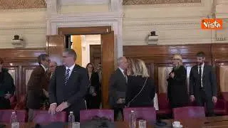 Il ministro dell'Interno Piantedosi incontra il suo omologo sloveno. Le immagini