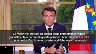 Macron: Riforma delle pensioni necessaria