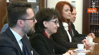 Mattarella incontra i presidenti delle Camere della Polonia