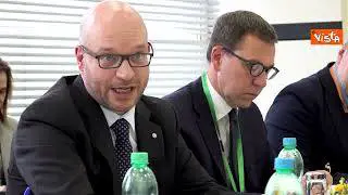 Fontana incontra il Presidente del Parlamento ucraino, le immagini