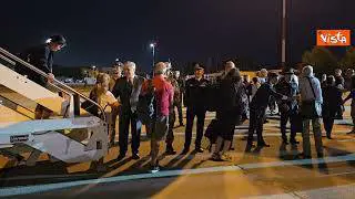 Ecco l'arrivo degli italiani dal Sudan al Ciampino