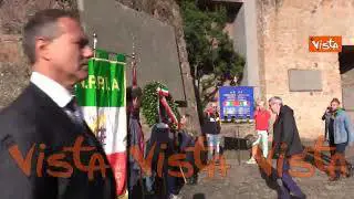 La visita del Segretario CGIL Landini e di una delegazione ANPI al Mausoleo delle Fosse Ardeatine