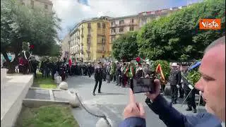 25 Aprile, Sangiuliano rende omaggio alla stele di Salvo d'Acquisto a Napoli
