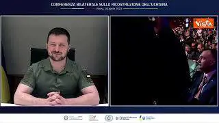 Standing ovation per Zelensky, che si commuove alla Conferenza per la ricostruzione dell'Ucraina