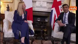 Sunak accoglie Meloni in italiano: Giorgia Benvenuta a Londra