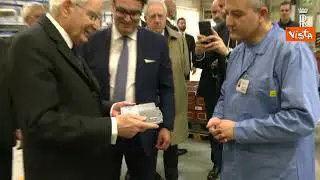 Mattarella visita lo stabilimento Landi Renzo/AEB S.p.A. di Corte Tegge di Cavriago