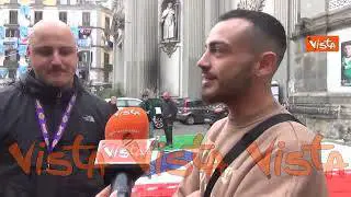 I giovani del Rione Sanità dipingono uno scudetto gigante: Questa vittoria è anche un riscatto