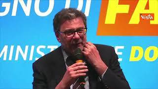 Giorgetti: "Io ministro dell'Economia perché nessuno voleva farlo"