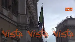 Un acquazzone primaverile su Roma, ecco le immagini di Piazza Montecitorio