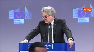 Breton: "Fondi Pnrr saranno ammissibili per acquisto munizioni"