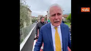 Il presidente della Toscana Giani inaugura il "ponte dell'amicizia" tra Montemurlo e Montale