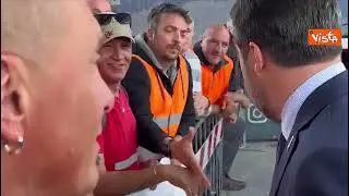 Salvini incontra portuali precari a Genova: "Lavoratori vengono prima di tutto"