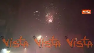Scudetto Napoli, ecco i fuochi d'artificio in città