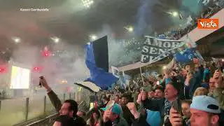 Scudetto Napoli, il boato allo stadio Maradona al termine della partita di Udine