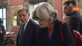 Ignazio La Russa visita la mostra per il 75esimo anniversario della Costituzione e del Senato