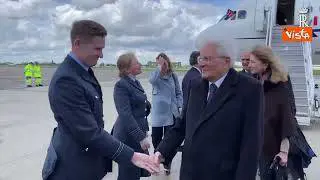 Mattarella arriva a Londra per l'incoronazione di Re Carlo III