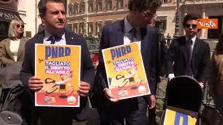 Le immagini del flash mob di +Europa sulla realizzazione di nuovi asili nido con i fondi del Pnrr