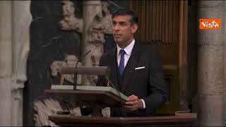 Rishi Sunak, primo premier induista in Gb, legge un brano del Nuovo Testamento a Westminster