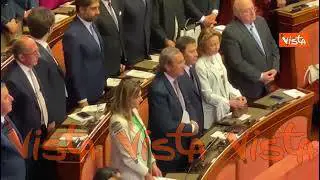 Mattarella e Meloni al Senato per il 75esimo anniversario