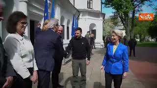 Giornata dell'Europa, l'incontro tra von der Leyen e Zelensky a Kiev