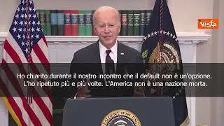 Biden: Il default non è un'opzione possibile