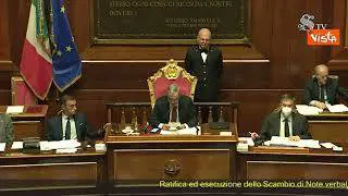 Giornata dell'Europa, Gasparri legge la dichiarazione di Schuman al Senato