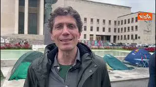 Magi alla sapienza tra gli studenti in tenda: "Non è un Paese per giovani"