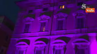 Il Senato si illumina di viola per la Giornata della fibromialgia