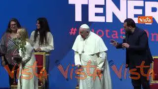 Due bonsai di fico per Giorgia Meloni e Papa Francesco agli Stati Generali della Natalità