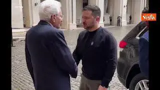 Mattarella accoglie Zelensky al Quirinale