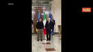 Zelensky incontra Mattarella, il video sui social del Quirinale