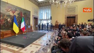 Zelensky a Roma, l'attesa a Chigi per le dichiarazioni alla stampa con Meloni