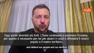 Zelensky dopo la visita in Italia: Siamo diventati più forti