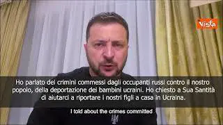 Zelensky: Incontro con il Papa potrebbe influenzare la storia