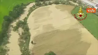 Maltempo nelle Marche, il sorvolo di Fano e Pesaro