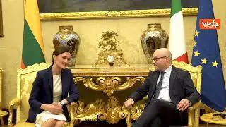 Fontana riceve Presidente del Parlamento della Repubblica di Lituania