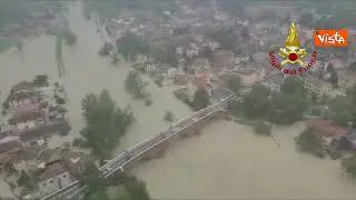 Maltempo Emilia Romagna, l'esondazione del Fiume Savio a Cesena