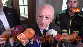 Pnrr, De Luca (Campania): Non c'è nulla di concreto, tutto "fumo a manovella"